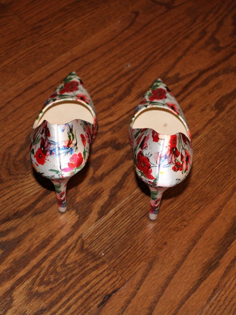Jessica Simpson Maxwell Floral Print Heels - Picture 3 of 5